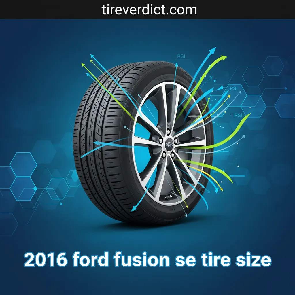 2016 ford fusion se tire size