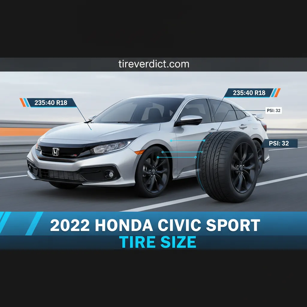 2022 honda civic sport tire size