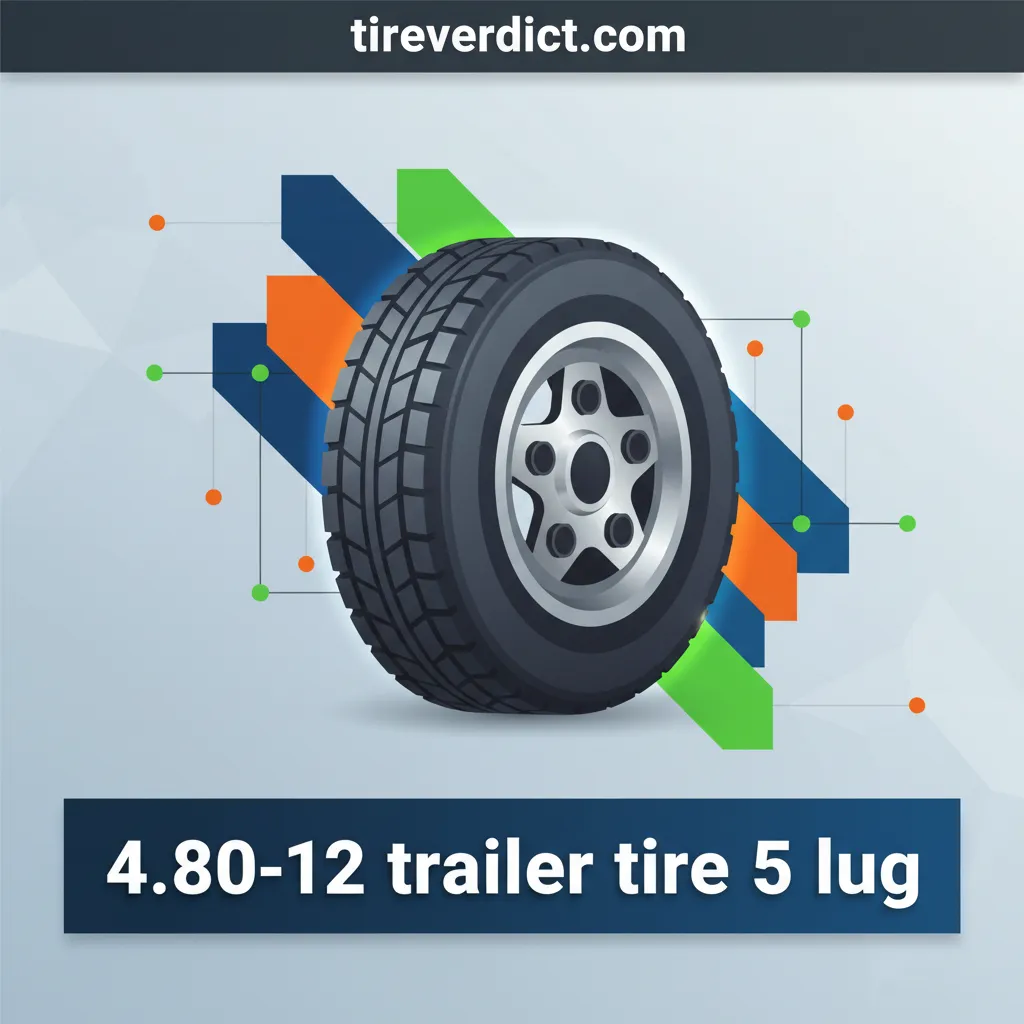 4.80-12 trailer tire 5 lug
