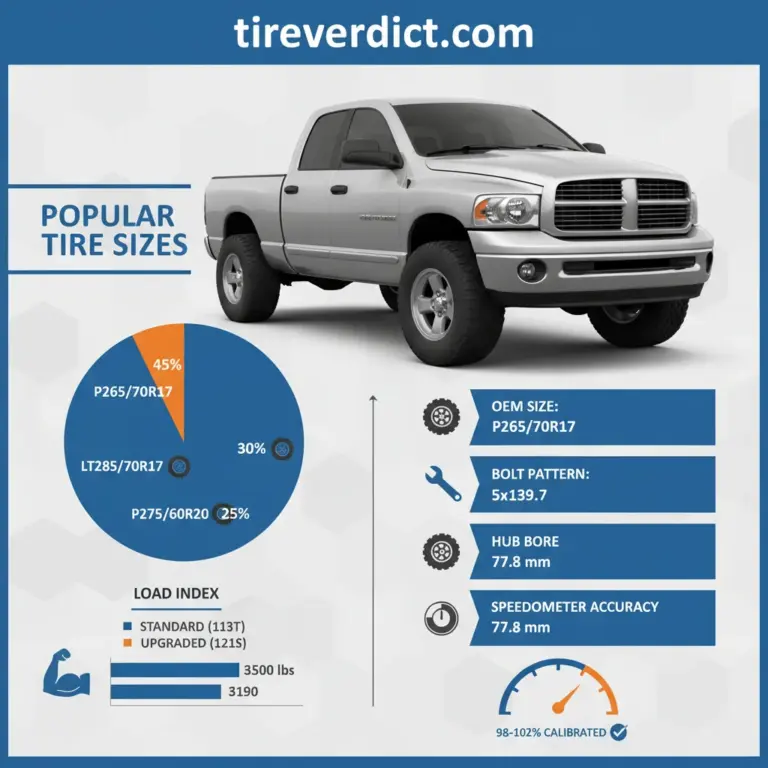 2007 Dodge Ram 1500 Tire Size Specs For 2026 Fleet Maintenance
