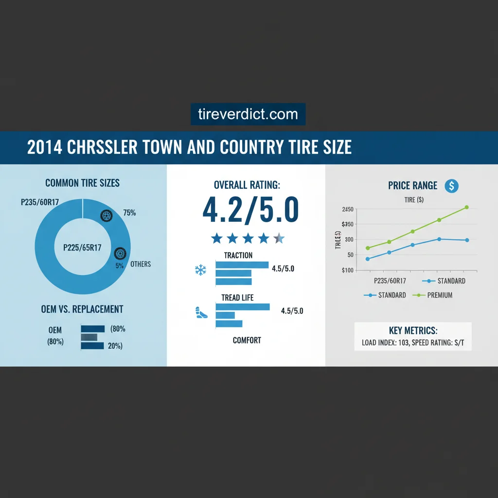 2014 chrysler town and country tire size data visualization chart