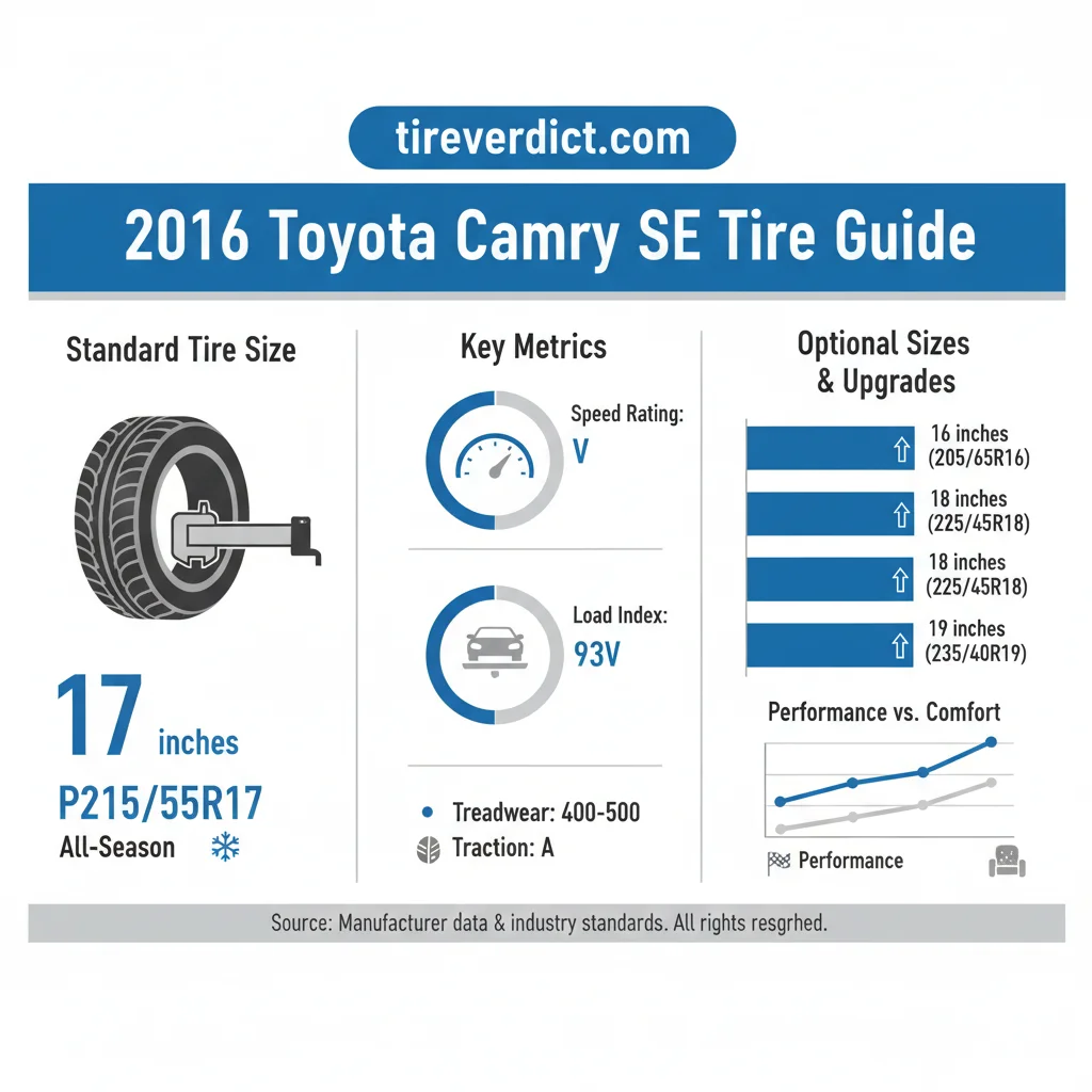 2016 toyota camry se tire size data visualization chart