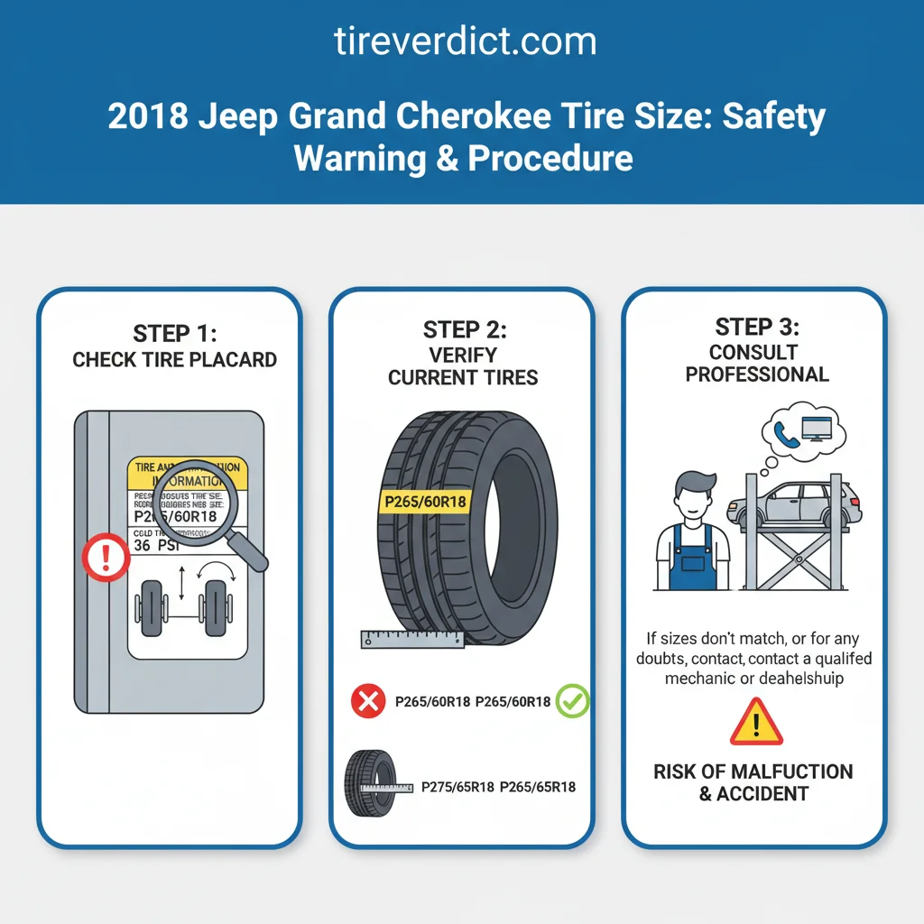2018 jeep grand cherokee tire size safety warning infographic