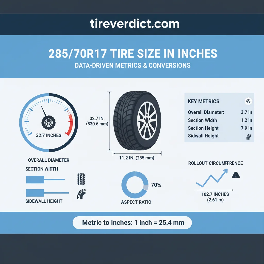 285/70r17 tire size in inches data visualization chart
