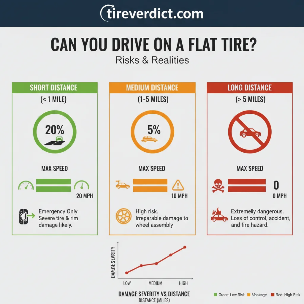 can you drive on a flat tire data visualization chart