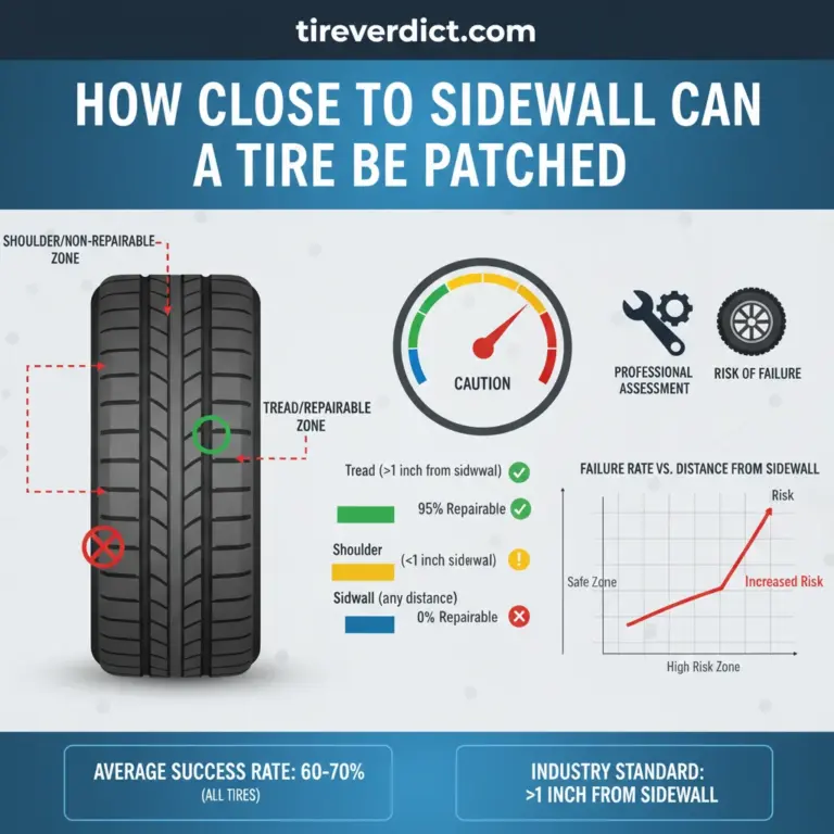 How Close To Sidewall Can A Tire Be Patched Safely In 2026