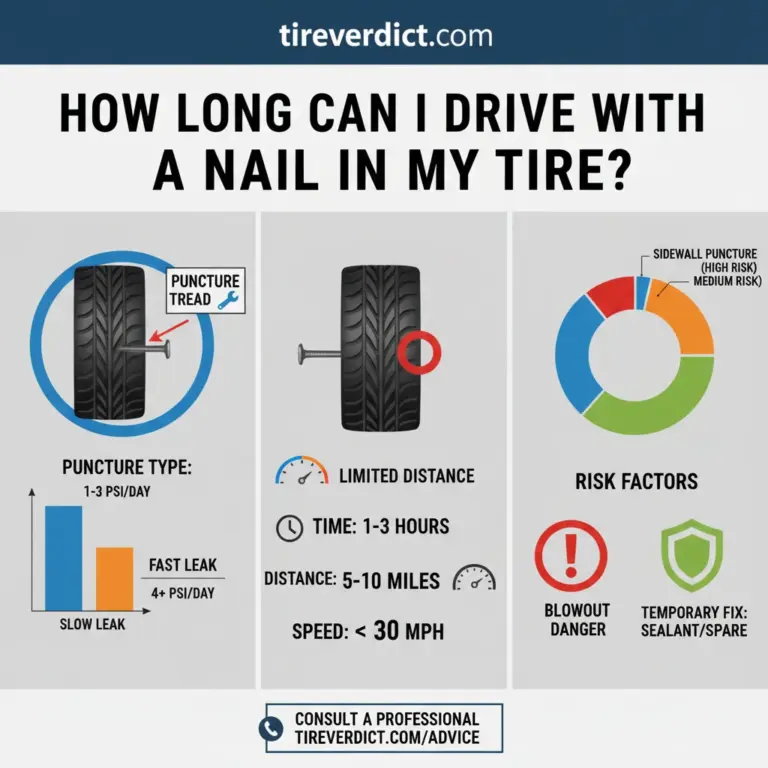 How Long Can I Drive With A Nail In My Tire In 2026