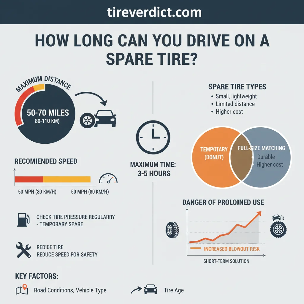 how long can you drive on a spare tire data visualization chart
