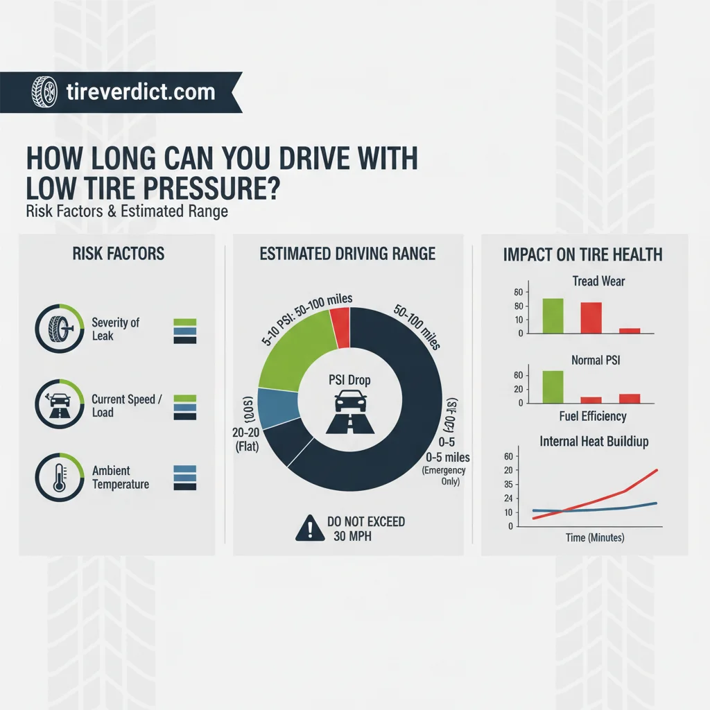 how long can you drive with low tire pressure data visualization chart