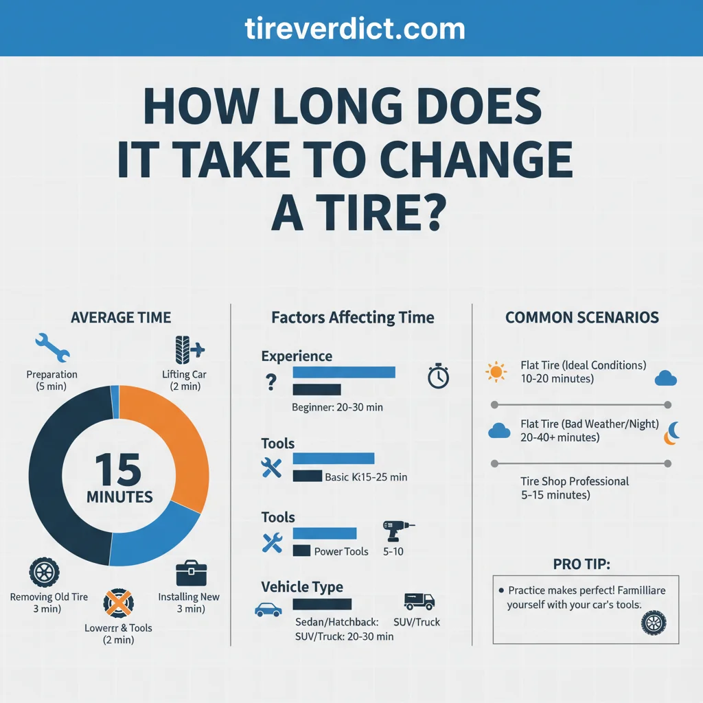 how long does it take to change a tire data visualization chart