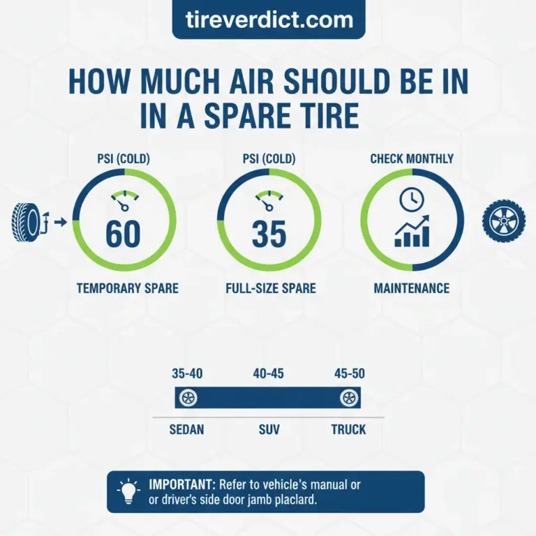 How Much Air Should Be In A Spare Tire In 2026