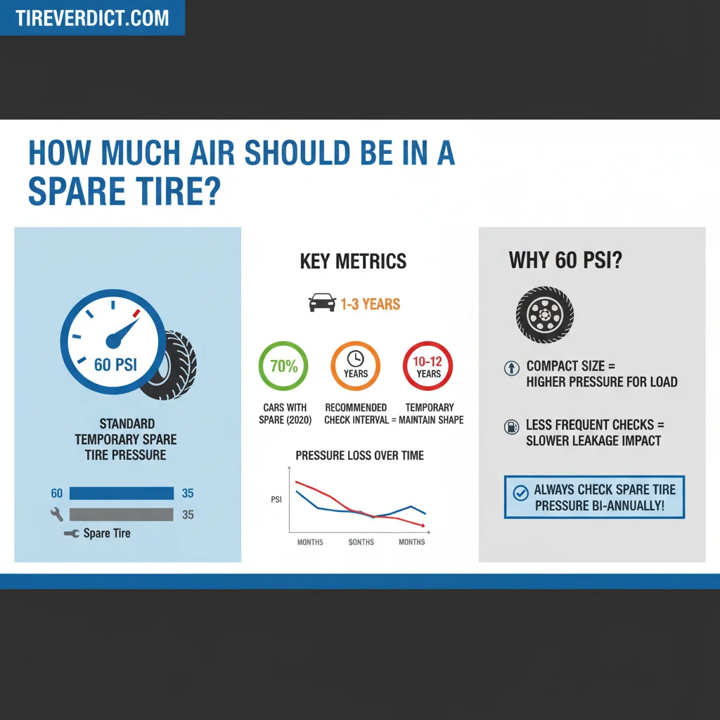 how much air should be in a spare tire data visualization chart