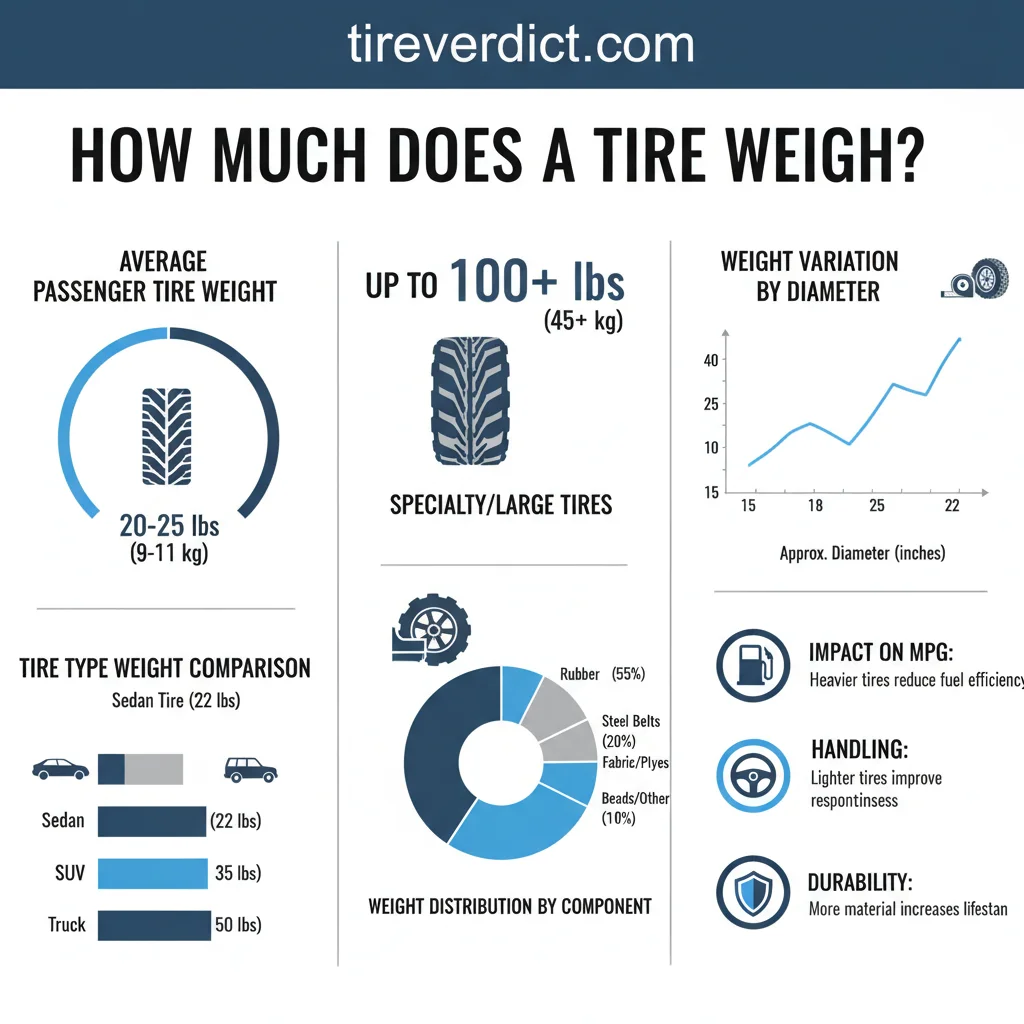 how much does a tire weigh data visualization chart