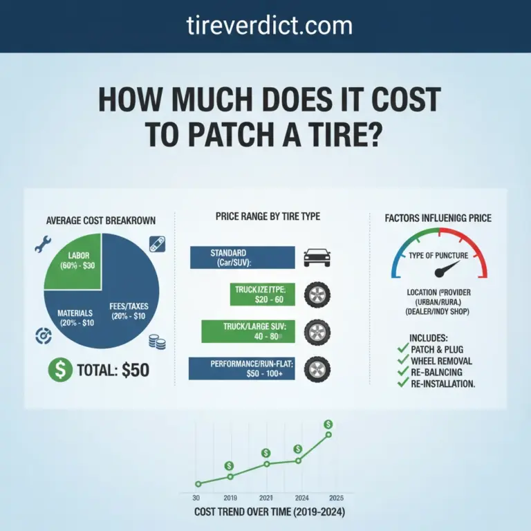 How Much Does It Cost To Patch A Tire 2026 Price Guide