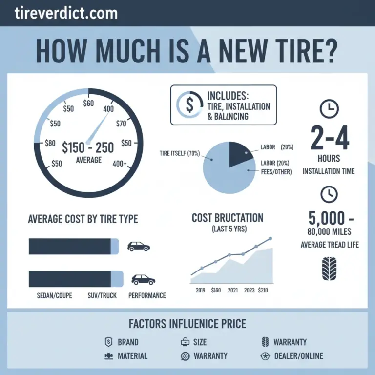 How Much Is A New Tire In 2026 Price Ranges