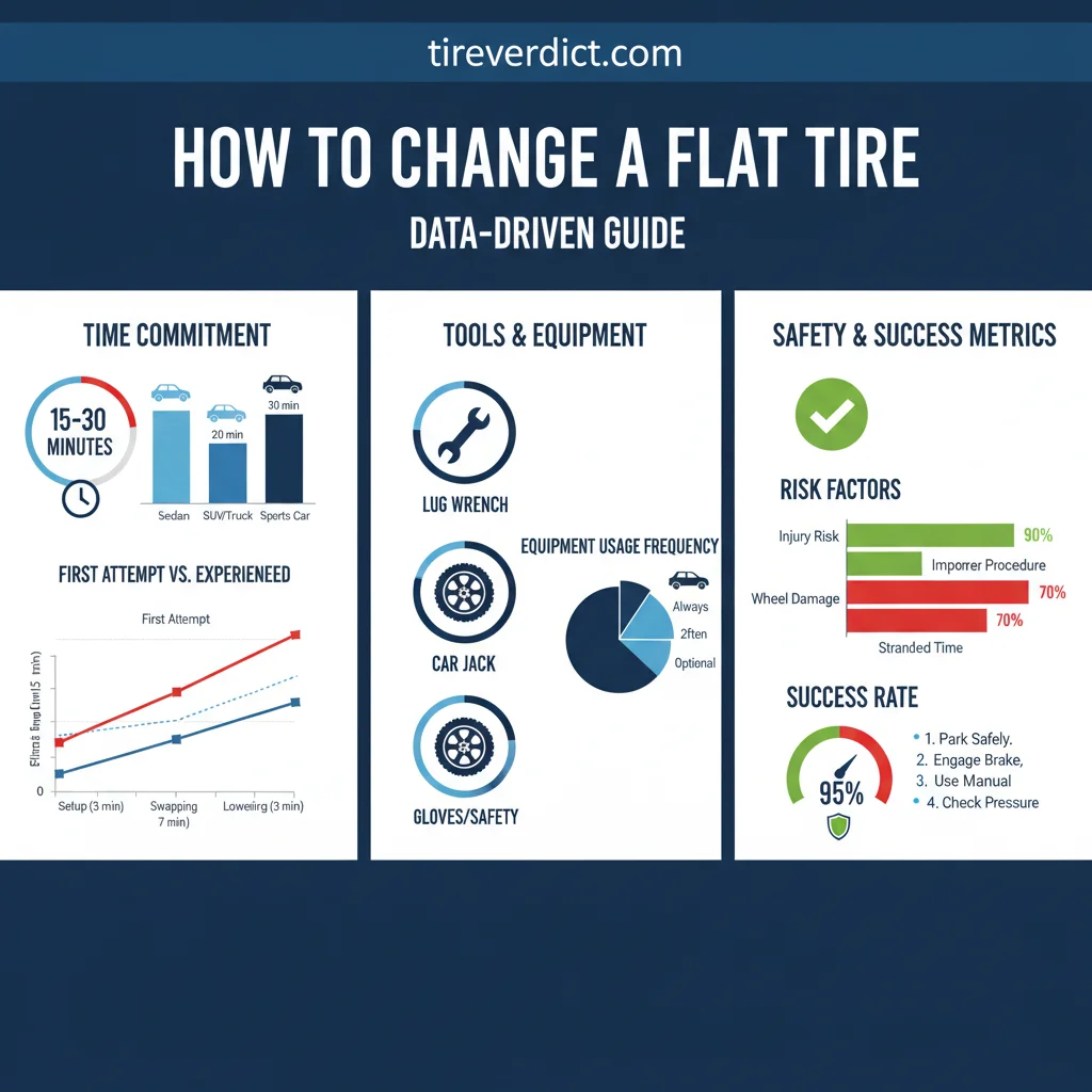 how to change a flat tire data visualization chart