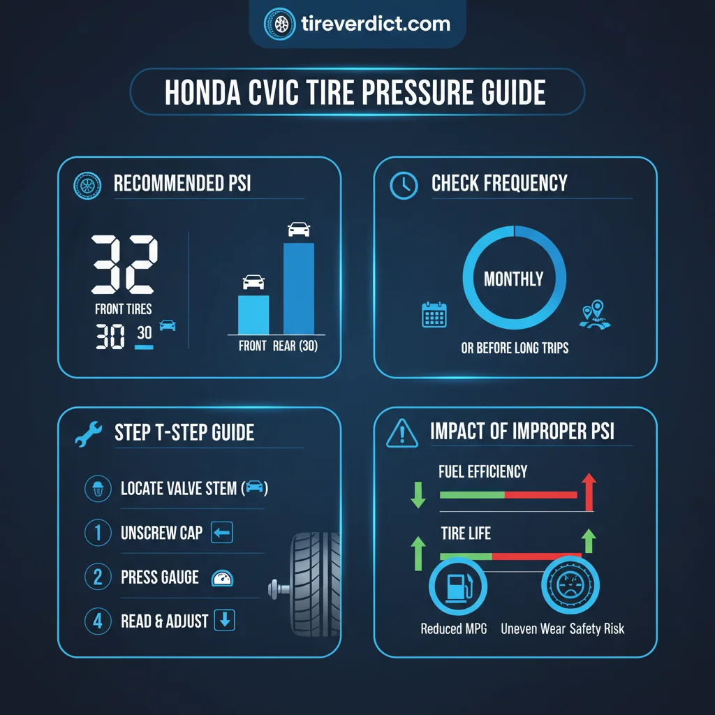 how to check tire pressure on honda civic data visualization chart
