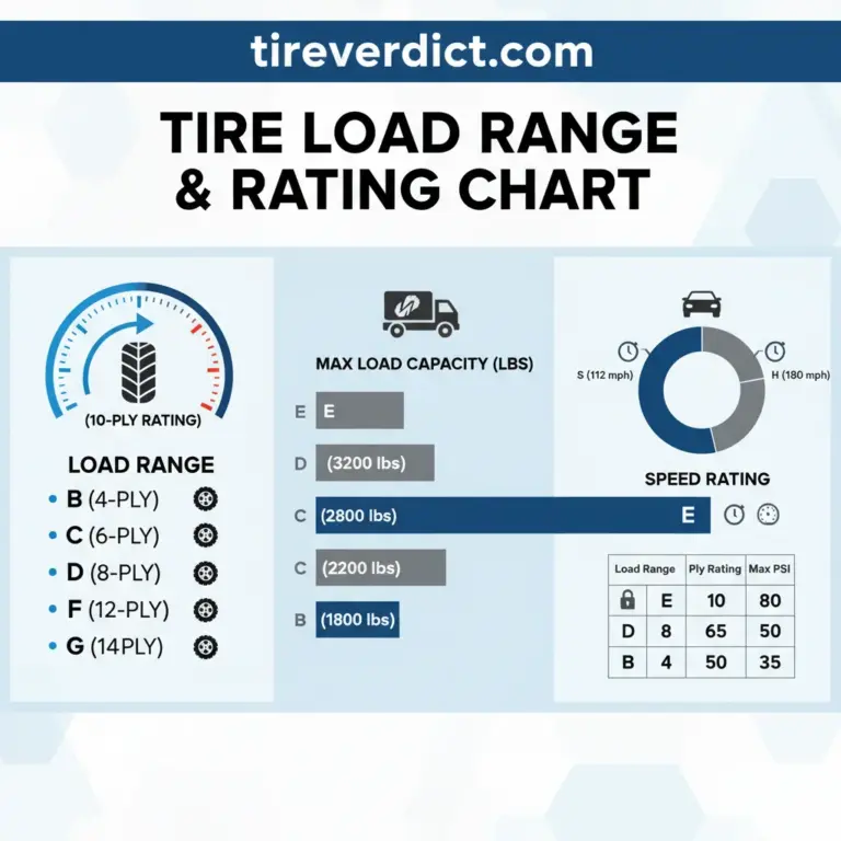 2026 Load Range Tire Load Rating Chart for Vehicle Safety