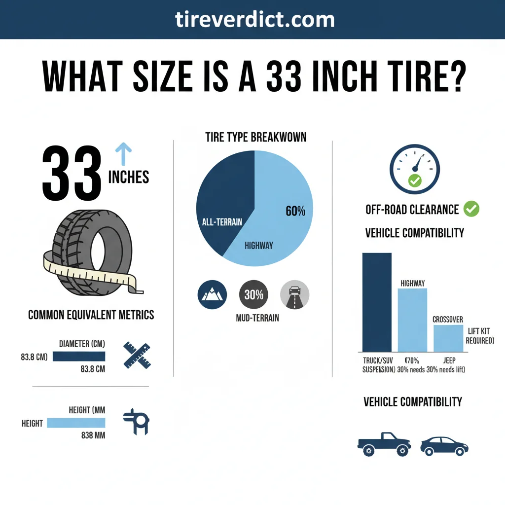 what size is a 33 inch tire data visualization chart