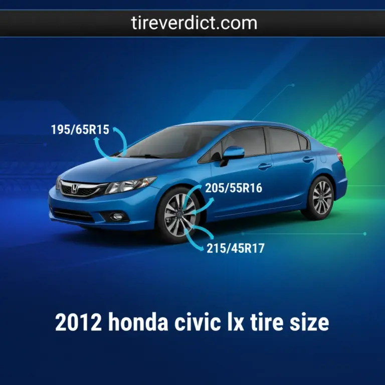 2012 Honda Civic Lx Tire Size: Complete Guide 2026