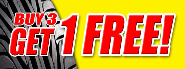 Buy 3 Get 1 Free Tire Sale: Complete Guide 2026