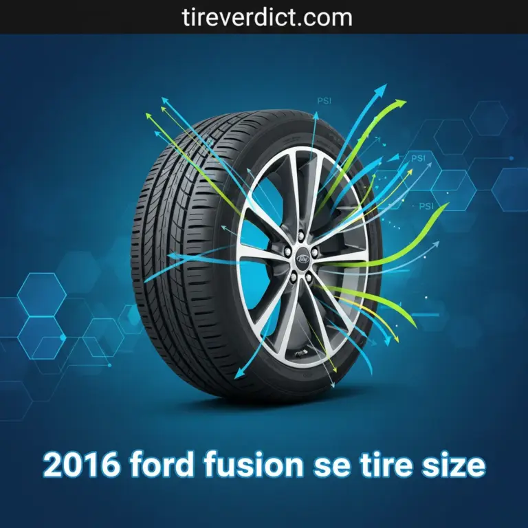 2016 Ford Fusion Se Tire Size: Complete Guide 2026