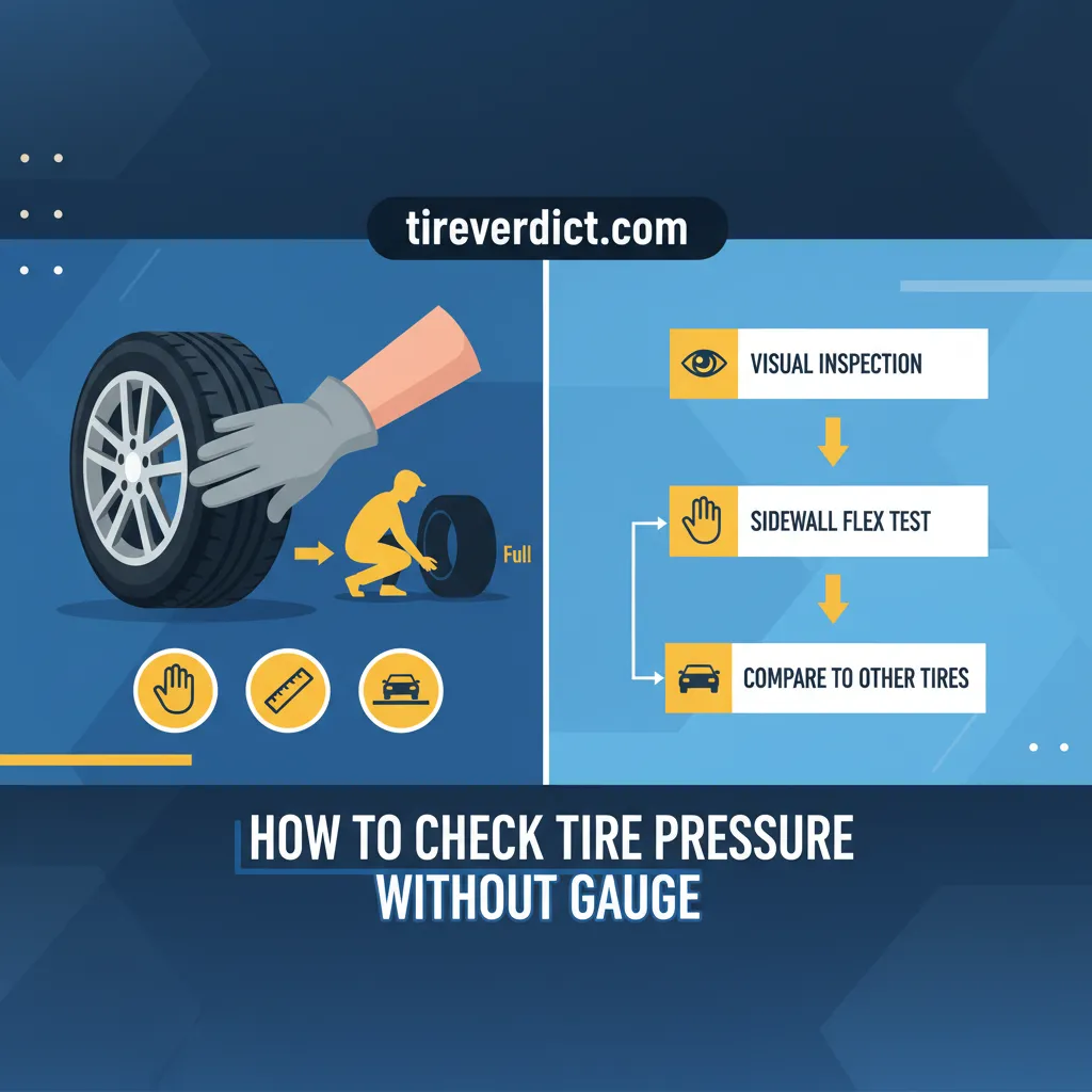how to check tire pressure without gauge