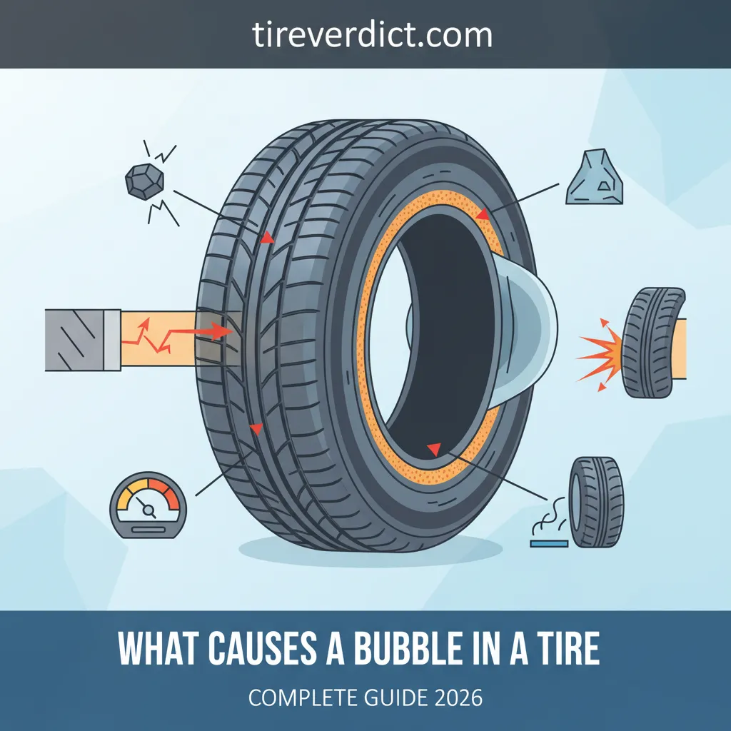 what causes a bubble in a tire
