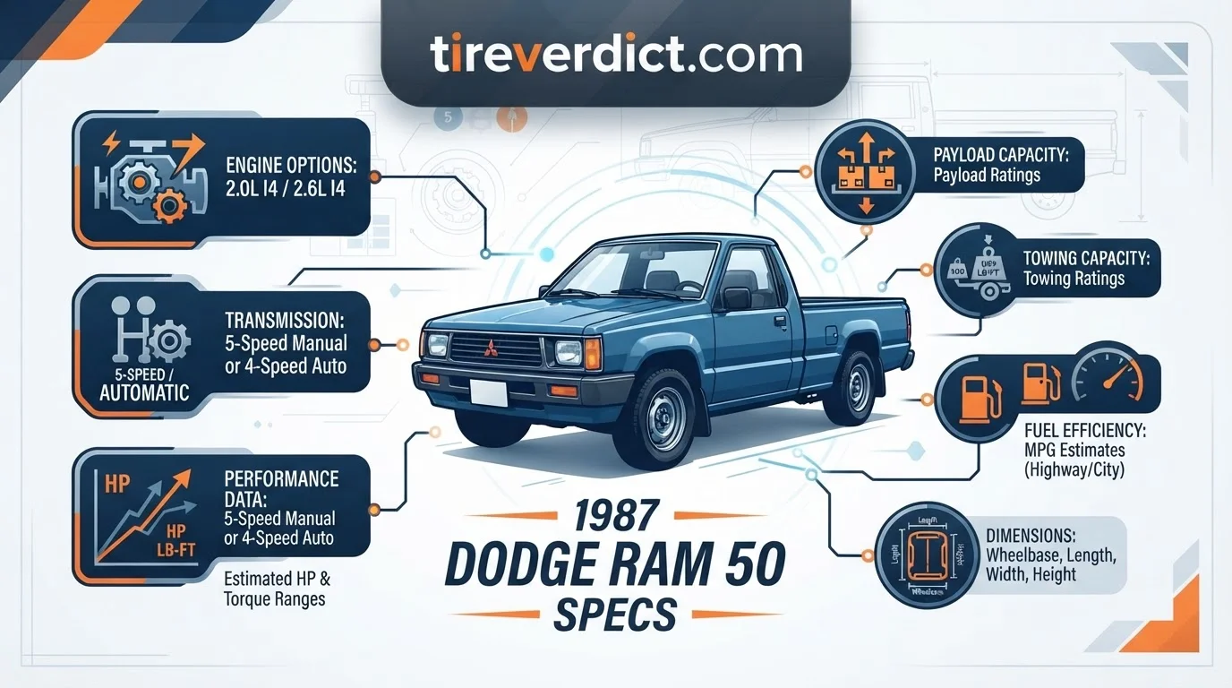 1987 Dodge Ram 50 Specs: 2024 Research-Based Guide