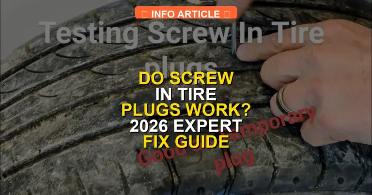 Do Screw in Tire Plugs Work? 2026 Expert Fix Guide
