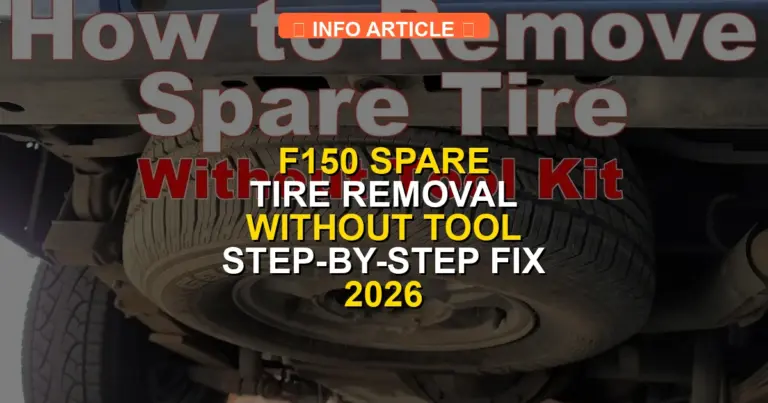 F150 Spare Tire Removal Without Tool Step-by-Step Fix 2026