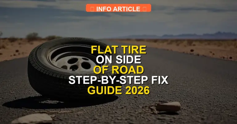 Flat Tire on Side of Road Step-by-Step Fix Guide 2026