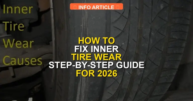 How to Fix Inner Tire Wear Step-by-Step Guide for 2026