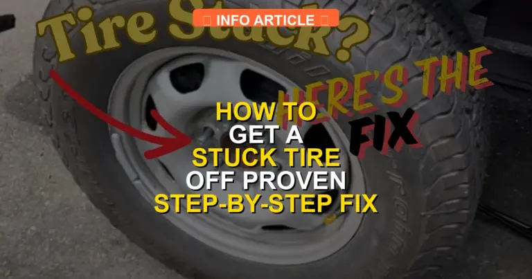 How to Get a Stuck Tire Off Proven Step-by-Step Fix 2026