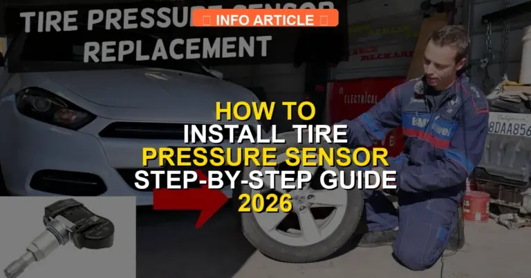How to Install Tire Pressure Sensor Step-by-Step Guide 2026