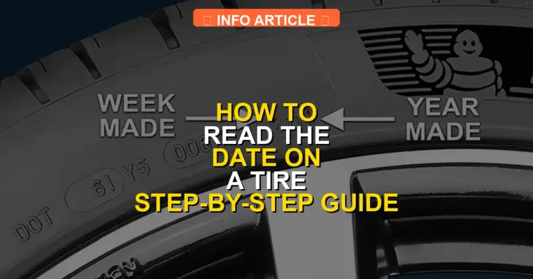 How to Read the Date on a Tire Step-by-Step Guide 2026