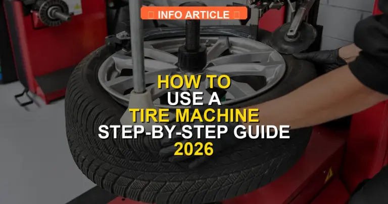How to Use a Tire Machine Step-by-Step Guide 2026