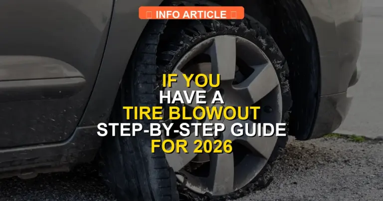 If You Have a Tire Blowout Step-by-Step Guide for 2026
