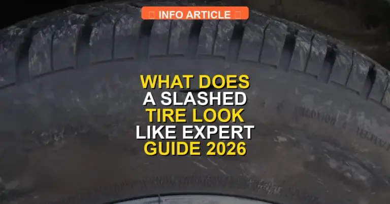 What Does a Slashed Tire Look Like Expert Guide 2026