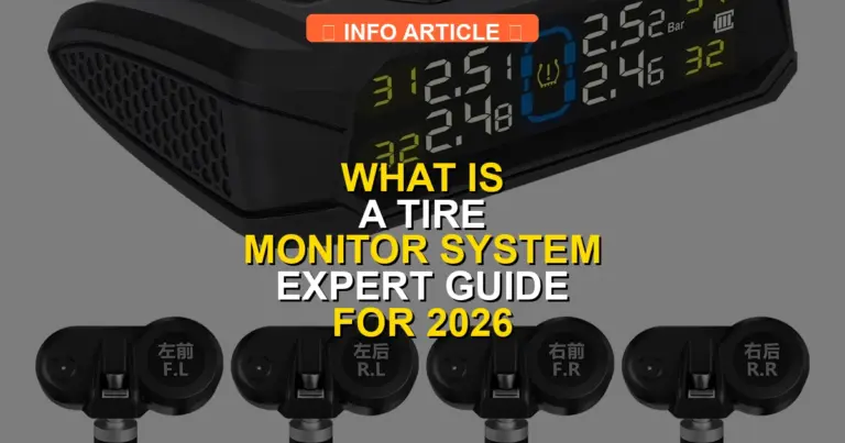 What Is A Tire Monitor System Expert Guide for 2026