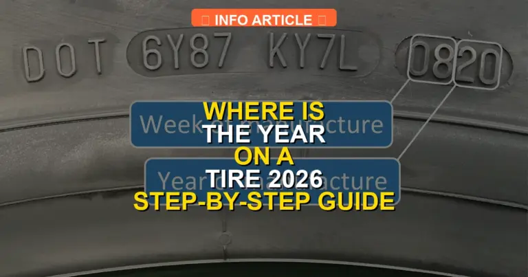 Where Is the Year on a Tire 2026 Step-by-Step Guide