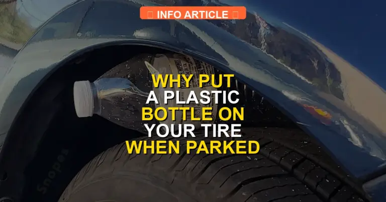 Why Put a Plastic Bottle on Your Tire When Parked 2026 Guide